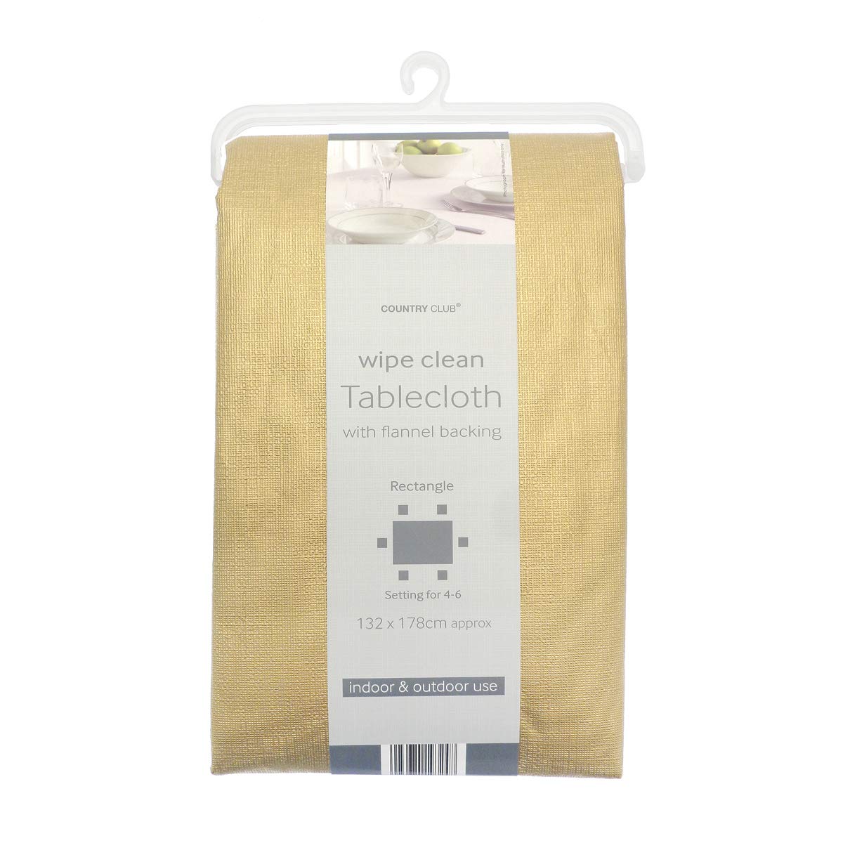 Country Club Gold Peva Tablecloth