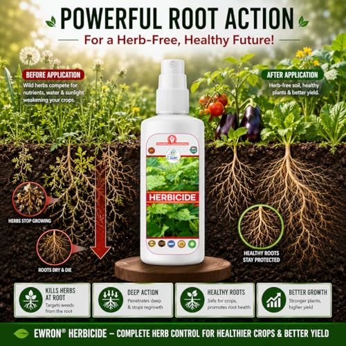Image of Erwon Herbicide, Organic Essential Powerful Liquid Spray for Removing all types of Wild Herbs (100 ml)