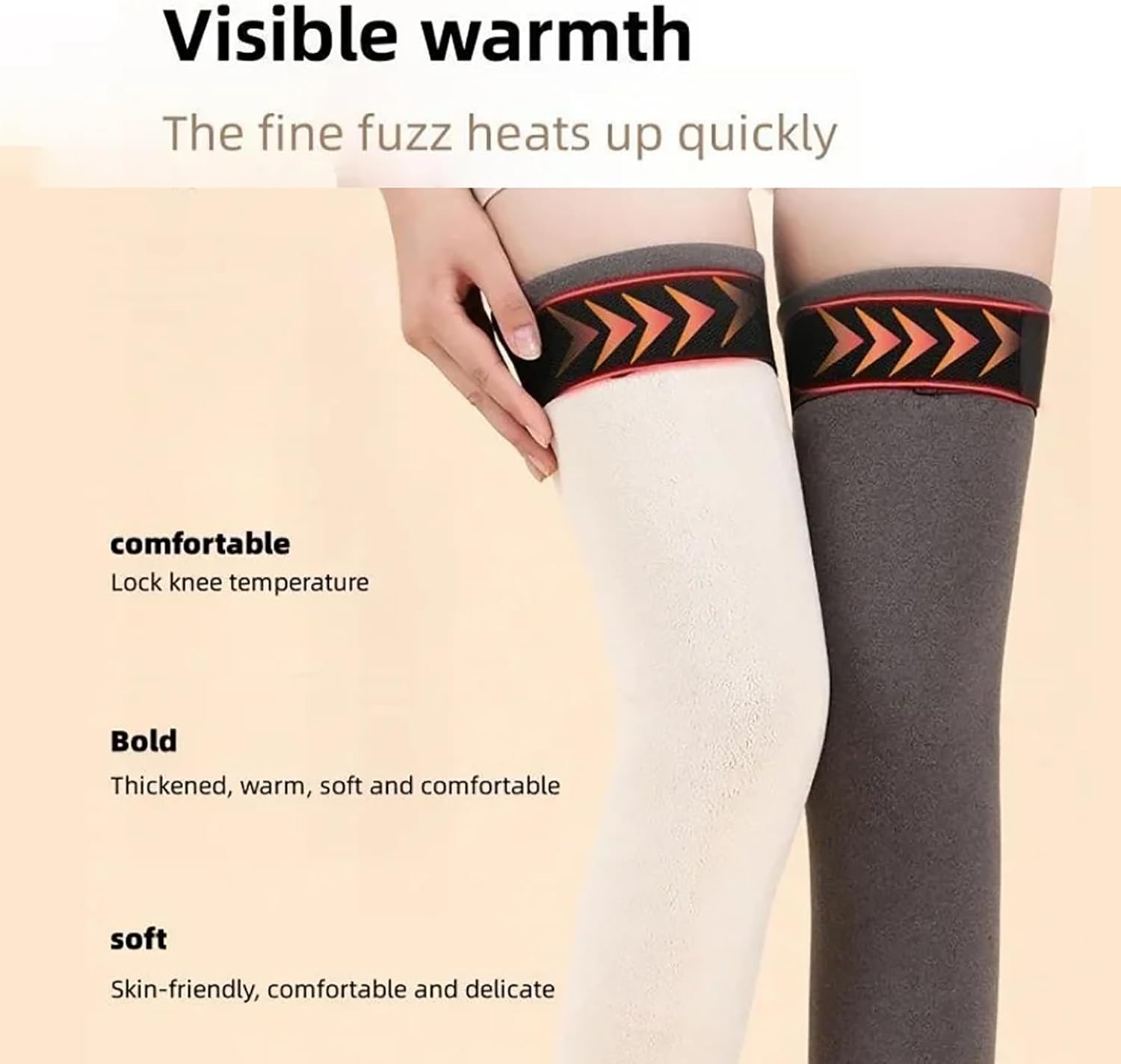 Men Women Knee pad Cotton Leg Warmers Winter Cycling Running Knee Braces Lock in Temperature Windproof Leg Sleeves
