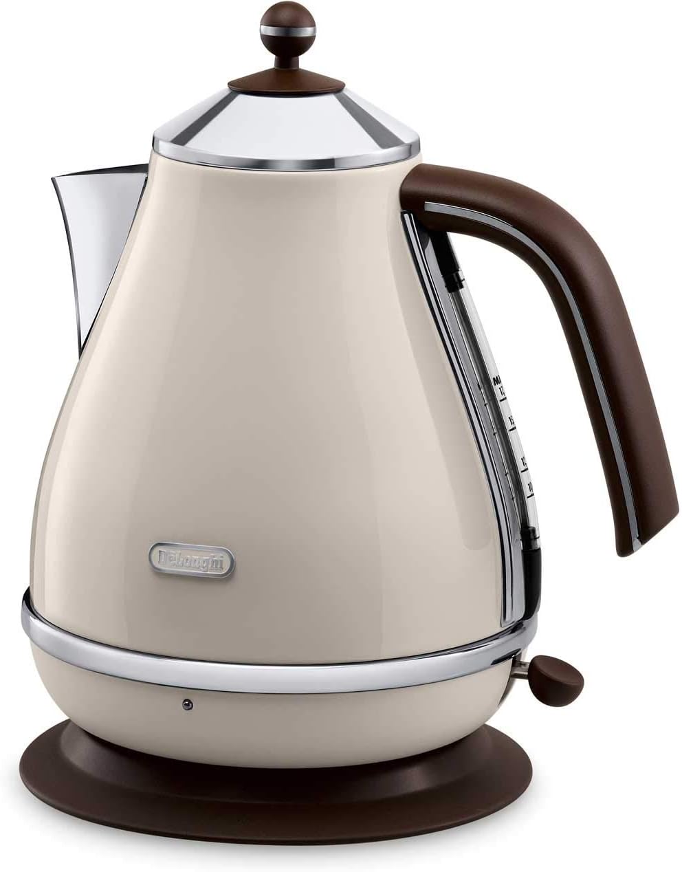 Vintage Icona KBOV3001BG Kettle - Pastel Cream and mahogany finish (color may vary slightly due to photographic effects), Creme