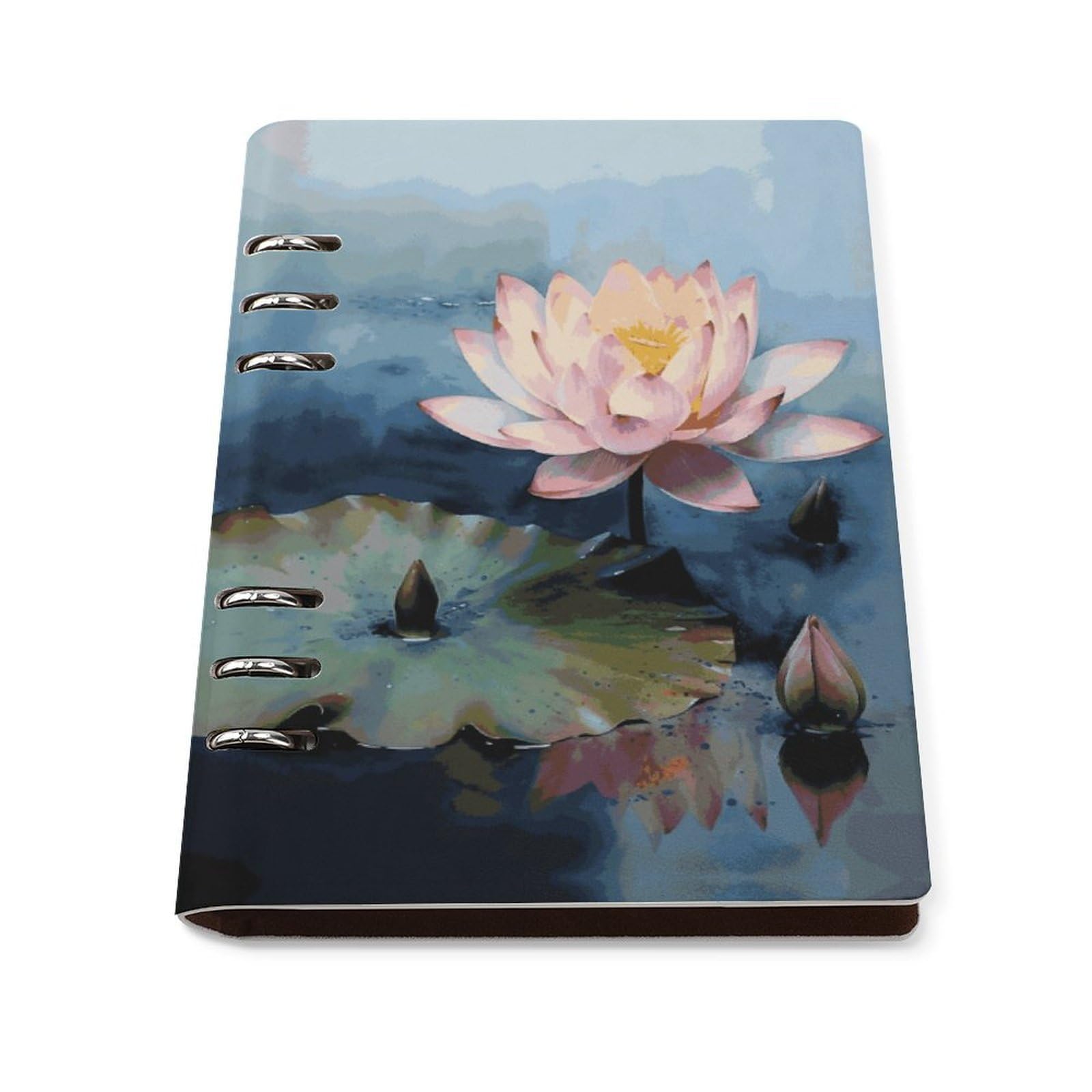 Cuaderno A5 de hojas sueltas con 6 anillas cubierta duradera 8