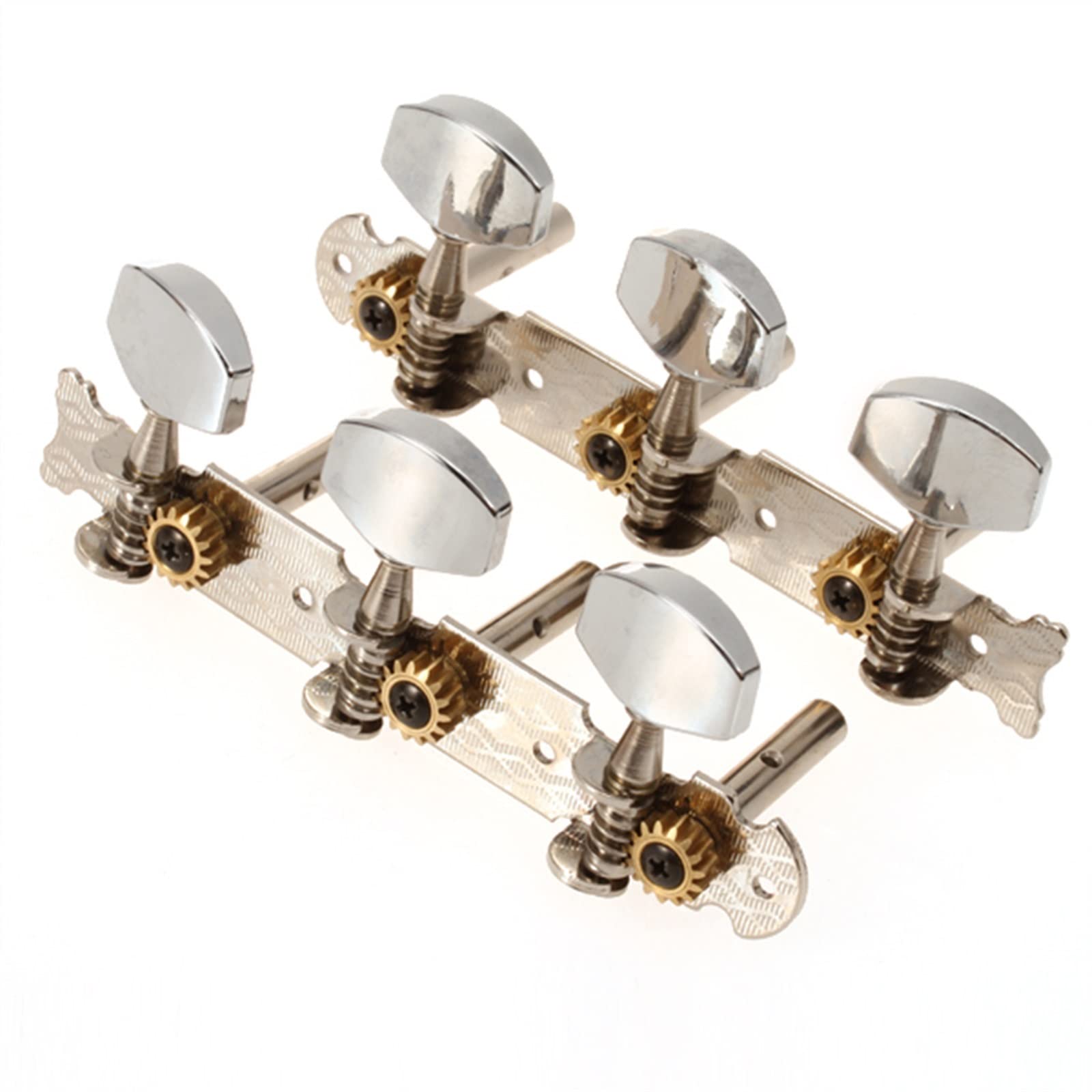 Mécaniques Guitare Mécaniques Guitar Tuning Pegs Instruments À Cordes Machine Têtes Tuners avec Chrome Guitar Remplacement Accessoires