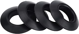 Keenso Kayak Paddle Drip Rings, 4Pcs Durable Practical Rubber Drip Rings for Kayak Canoe Rafting Paddles Shaft Water Sports