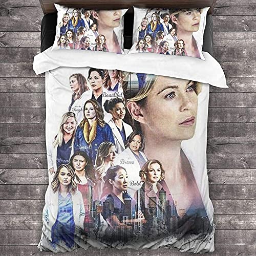 ANSSON Grey's Anatomy Bettbezug Kinder Bettwäsche Set,Meredith Grey Bettdecken Bezug & Kissenbezug Atmungsaktiv Mikrofaser Bettwaren-Sets (Single 135x200, Grey6) für 32,89 EUR bei amazon.de Bild: ANSSON Grey's Anatomy Bettbezug Kinder Bettwäsche Set,Meredith Grey Bettdecken Bezug & Kissenbezug Atmungsaktiv Mikrofaser Bettwaren-Sets (Single 135x200, Grey6) für 32,89 EUR bei amazon.de