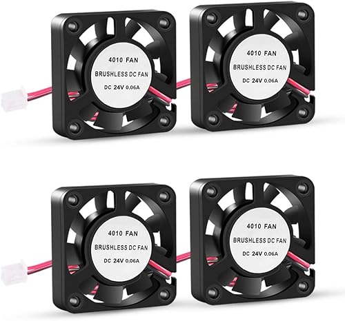Miniatura 7 de 4 unidades de ventilador de refrigeración USB sin escobillas de 40 mm de alto rendimiento CC 5 V velocidad 4200 RPM para reemplazo de serie de 5 V