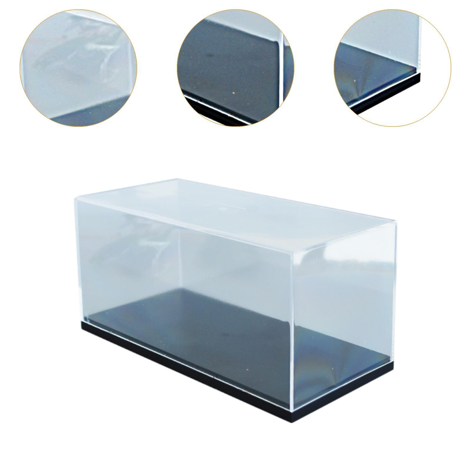 Vitrine De Collection En PP Transparent – Boîte Anti-Poussière Pour 8 Voitures Miniatures, Figurines Ou Objets, Format 19x4,5x17 Cm