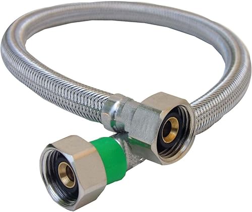 Vista 8 de LASCO 10-0421 1/2-Inch IPS por 1/2-Inch IPS por 20-Inch Conector de suministro de agua, plata/peltre