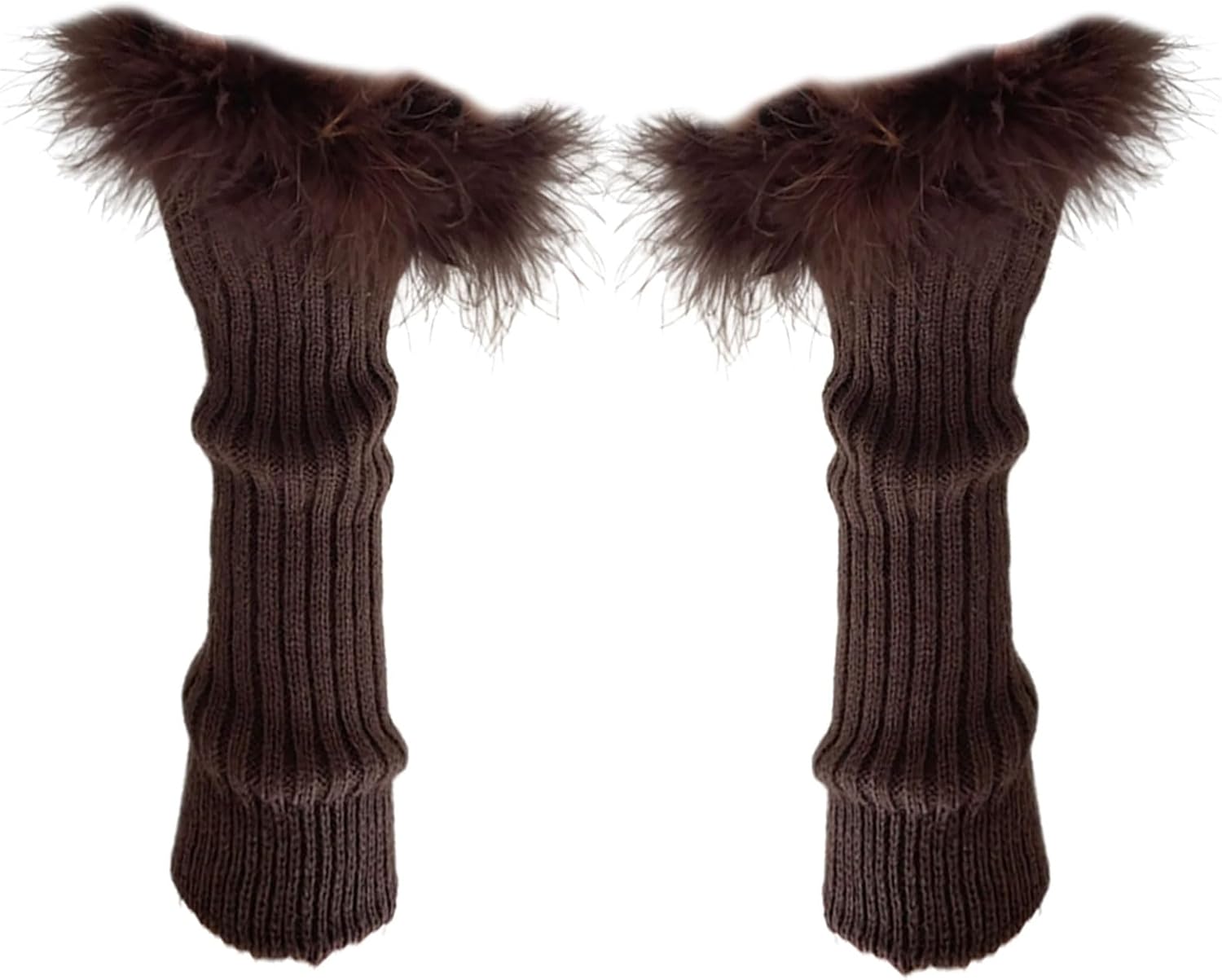 Sweet Balletcore Gloves Sleeves 2000s Knit Fingerless Gloves for Girls Short Sleeves Costume Arm Covers