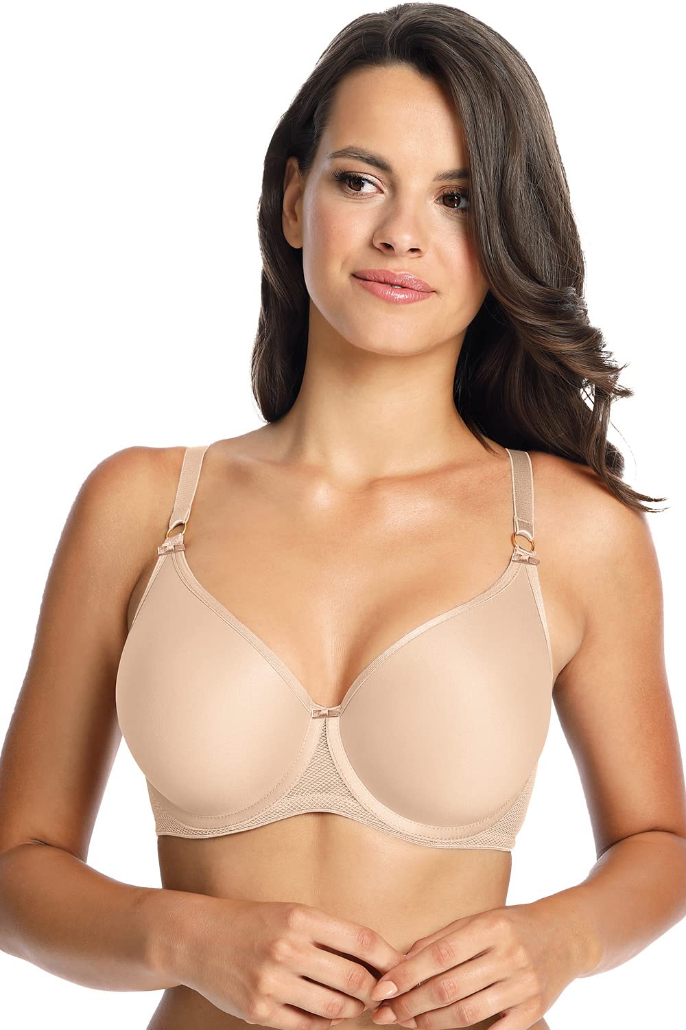Gaia Reggiseno Imbottito Liscio Senza Fantasia 1082 Gaja, Beige,3B