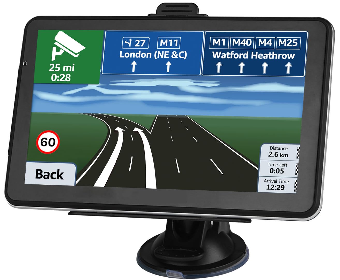 7-inch GPS Navigation System for Car, Latest 2025 Maps, Touch Screen, Speed Warning, Lifetime Map Updates-image-49