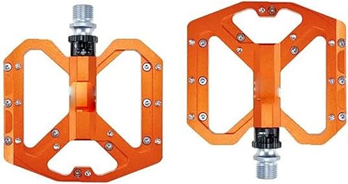 SaditY Mountain Skid Bike Pedal Platform Bike Flat Alloy Pedals 916" 3 Bearings for Road MTB Fixie Bikes (Color  Orange) disponible en Yaxa Guatemala