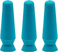 DMV Scleral Cup Large Ventless Contact Lens Inserter for Scleral Lenses & Prosthetic Eyes - Pack of 3 Light Blue