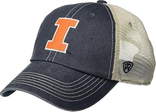 Collegiate Vintage Design Adjustable Hats (US, Alpha, One Size, Illinois)