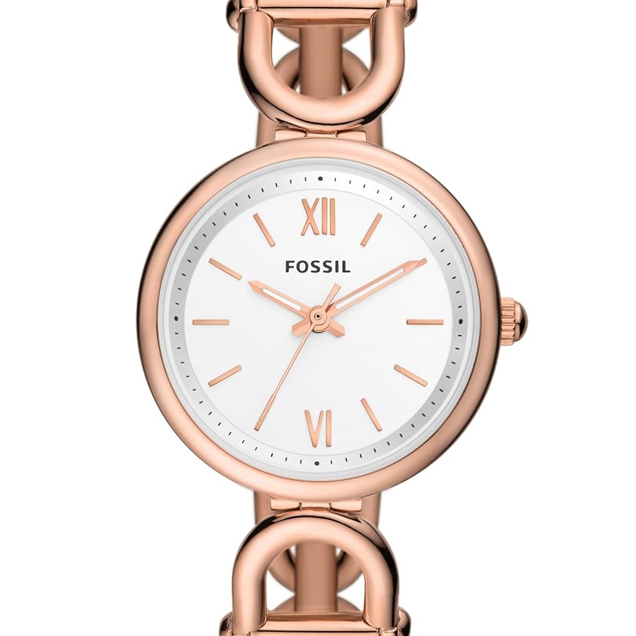 FOSSIL CARLIE オートマティック ローズゴールド　ステンレススチール Amazon.com: Fossil Women's Carlie Quartz Stainless Steel