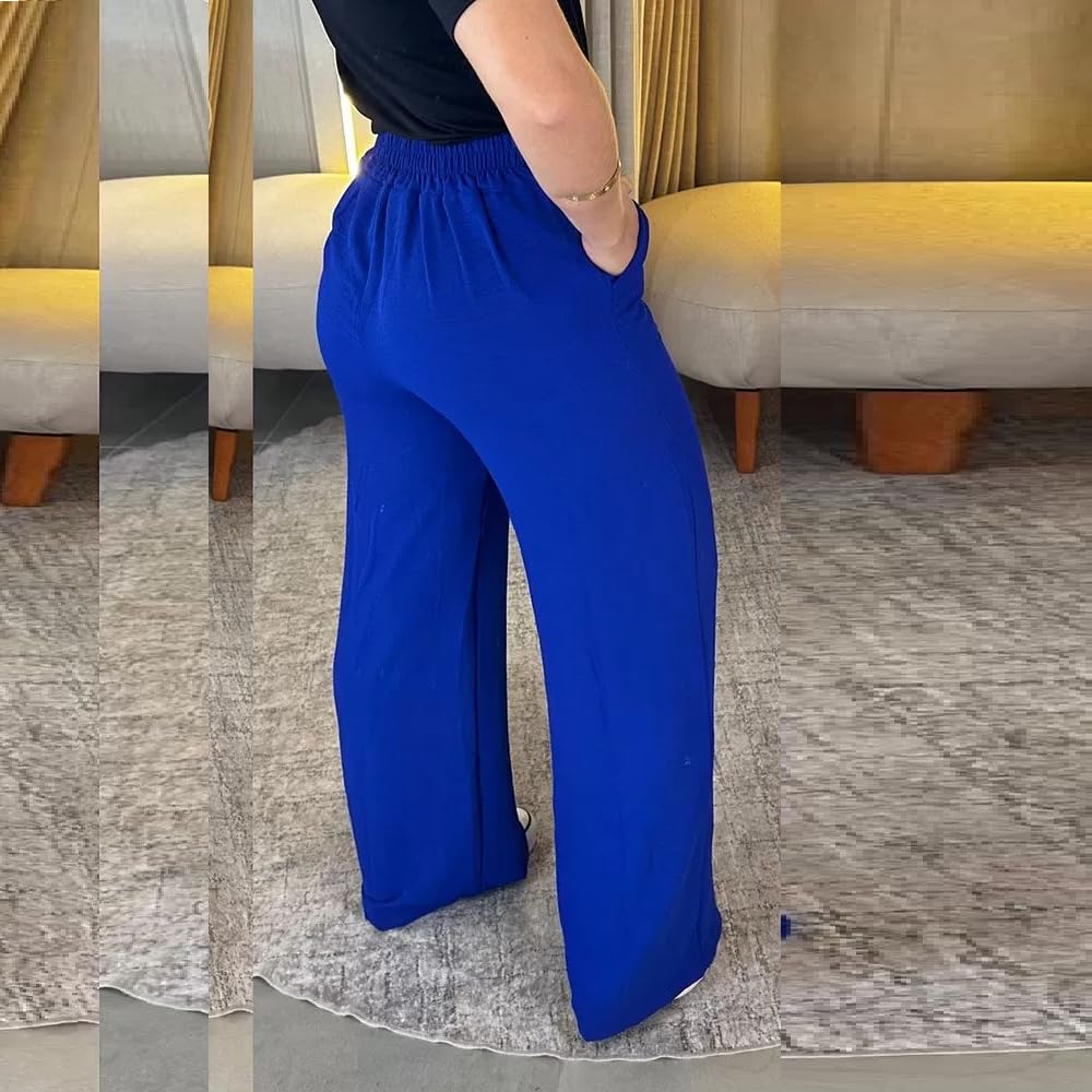Calça Feminina Pantalona Cintura Alta Duna Wide Leg Com Elástico E Bolso Moda Blogueira em promoção! Veja a oferta e mais achadinhos de Calças 9 Hoje é o melhor dia para comprar Calça Feminina Pantalona Cintura Alta Duna Wide Leg Com Elástico E Bolso Moda Blogueira com aquele preço maroto! Promoção! Aproveite a oferta! 9