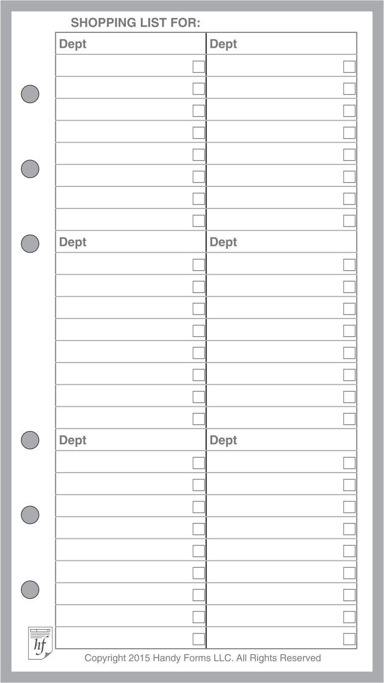 Pianificatore E Organizer Per La Misura Filofax Notebook Shopping List-image