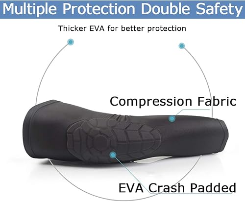 Miniatura 10 de Niños jóvenes 5-15 años manga acolchada rodilla manga compresión pierna protección