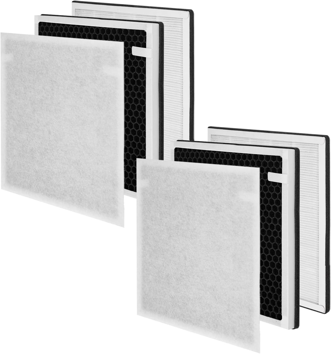 2-Pack IC-5018 IC5120 True Hepa Filter, Compatible with InvisiClean Aura IC-5018, Aura II IC-5018 and Sensa IC-5120 Air Purifier, H13 Grade 3-in-1 True HEPA Filter