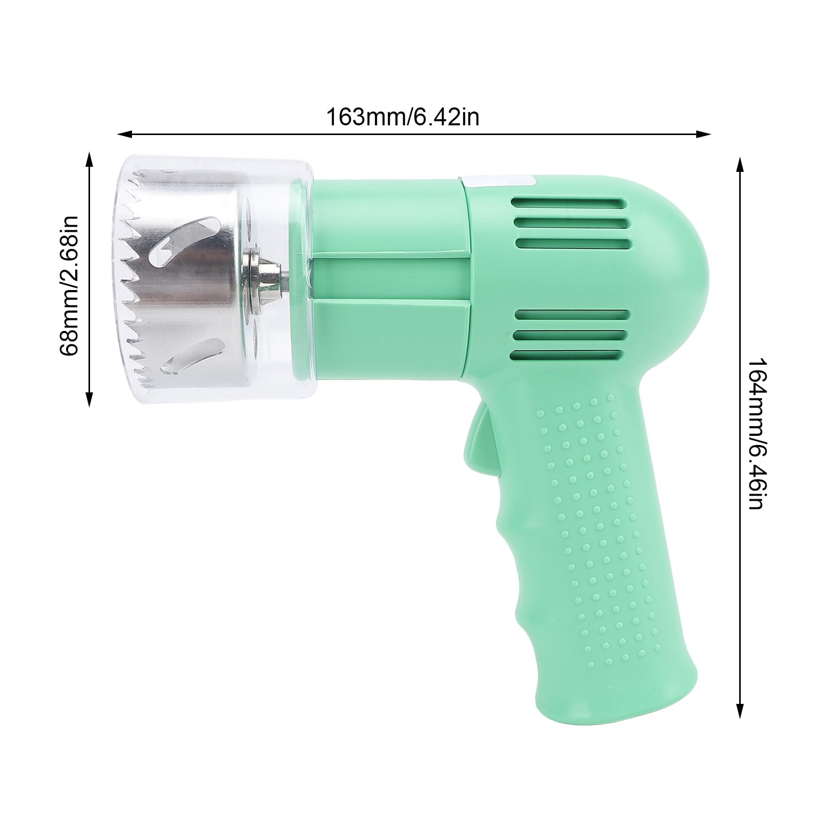 Apri-Cocco Automatico, Strumento Elettrico per Forare il Cocco con Struttura in Acciaio Inossidabile 304, Ideale per la di Casa, per Grandi e piccini. (Verde)