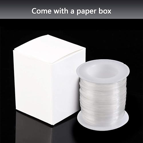 Miniatura 3 de BBTO Correa elástica transparente, ligera, elástica, transparente, para proyectos de costura de tela (33 yardas x 0.12 pulgadas)