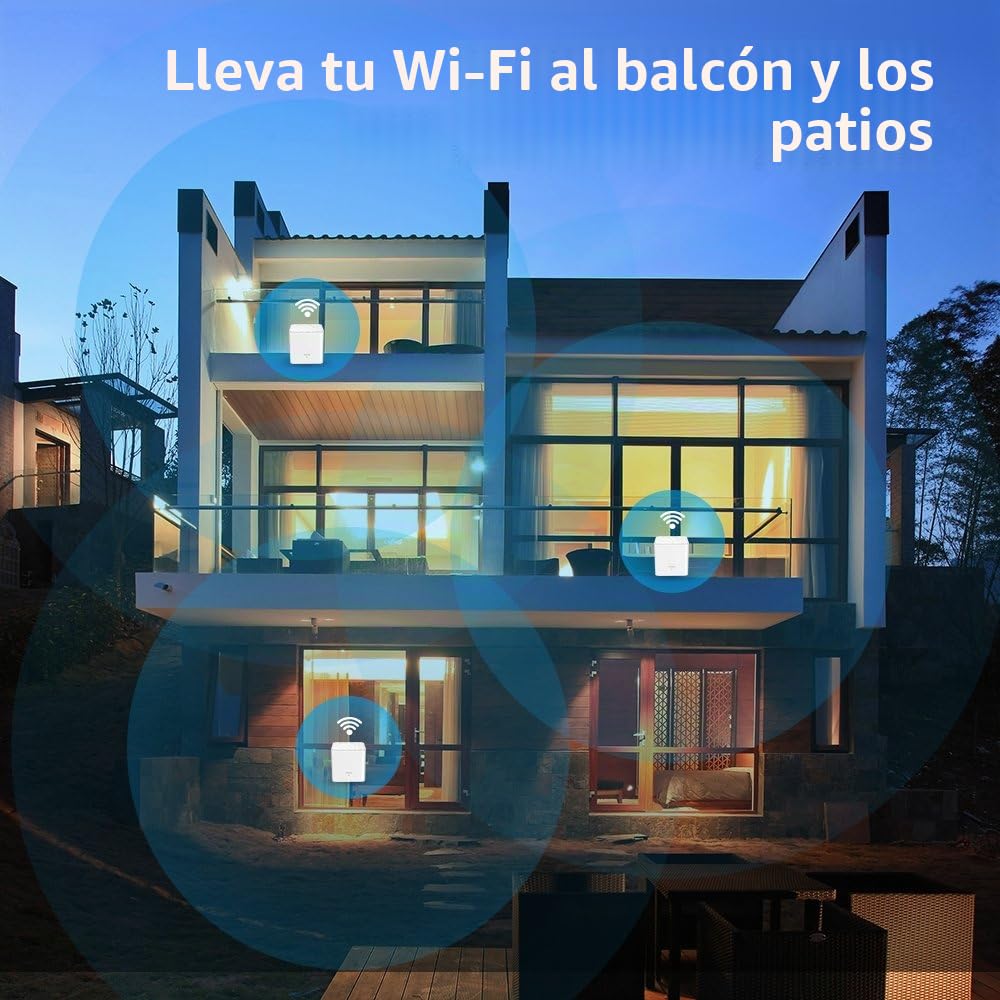 Tenda Nova MW3 (3-Pack) - WiFi Mesh de Doble Banda AC1200, 2× Puertos 100/10 Mbps Cada Unidad, Cobertura hasta 270 m², Mu-MIMO, Control Parental, Plug and Play, Red de Invitados