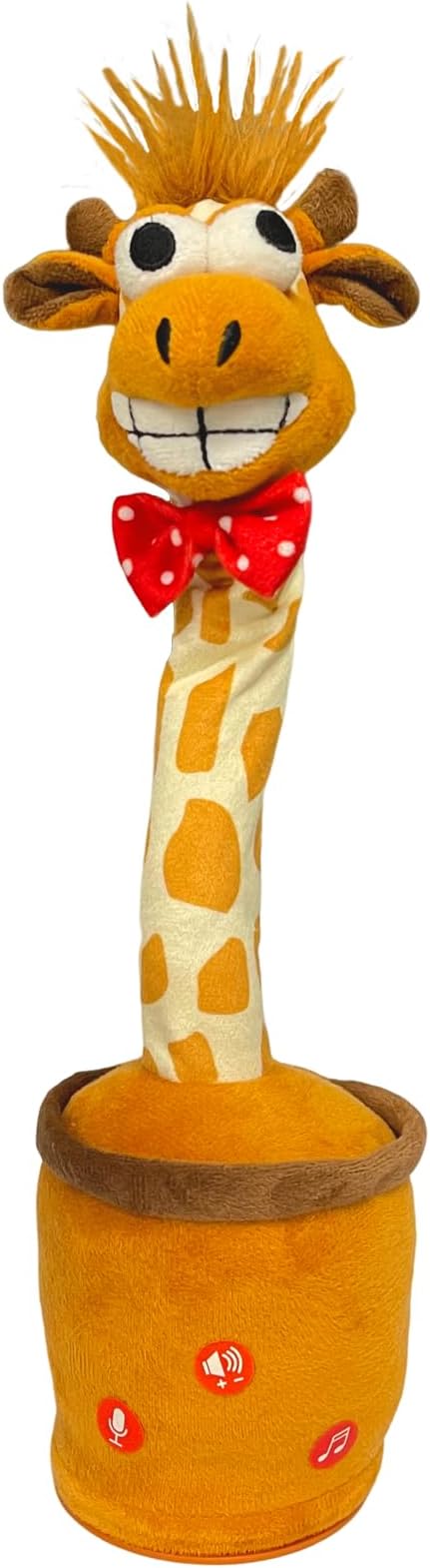 Dancing Talking Giraffe Toy for Baby Toddler, Boys Girls Gifts Singing Mimicking Recording Repeating What You Say Giraffe Baby Toys with 120 English Songs (Brown)