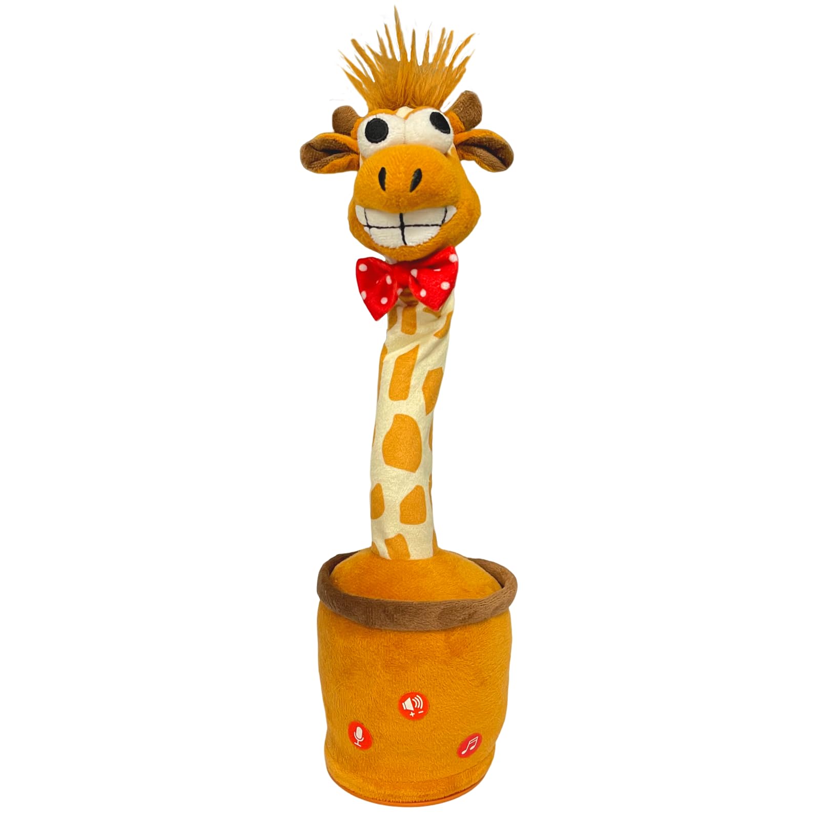 Dancing Talking Giraffe Toy for Baby Toddler, Boys Girls Gifts Singing Mimicking Recording Repeating What You Say Giraffe Baby Toys with 120 English Songs (Brown)