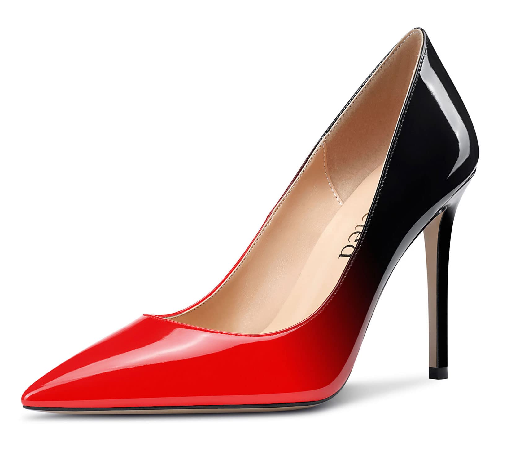 Saekcted Tacón Alto para Mujer Zapatos Noche Punta Puntiaguada Tacón 10 CM High Heels Pumps