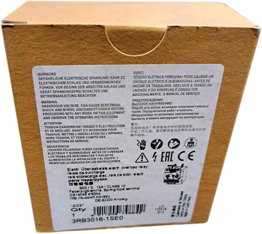 3RB3016-1SE0 relais de surcharge thermique pour protection moteur industrielle