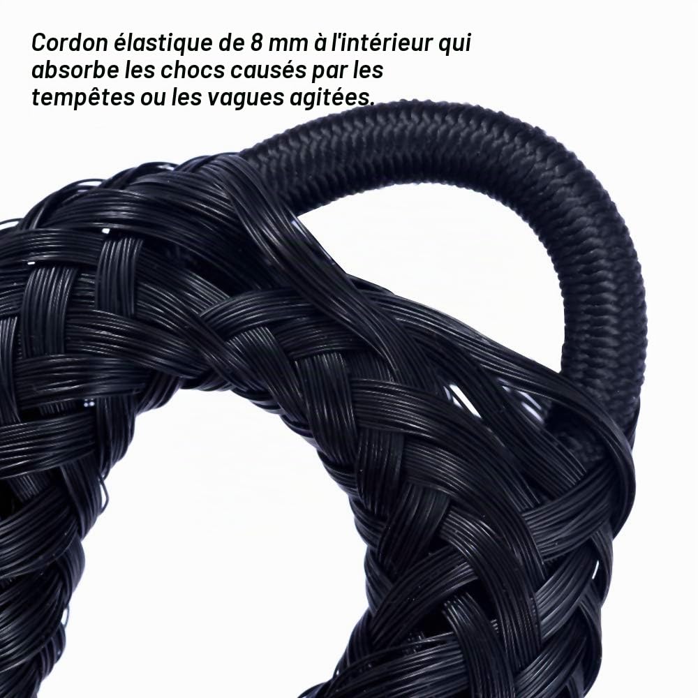 Cordon Elastique Amarre Cordon Bateau Corde d'amarrage Sangle de Mouillage Corde Élastique Amarre pour Bateau Accessoires 4 pièces
