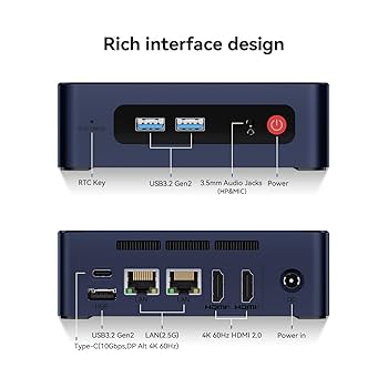 ミニPC Beelink Mini PC EQ12 N100 Beelink Mini PC EQ12 Intel 12th Gen N100(up to 3.4GHz) 4C/4T