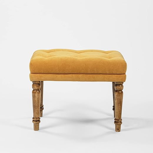 Chumbak Nawaab Bench Small - Mustard