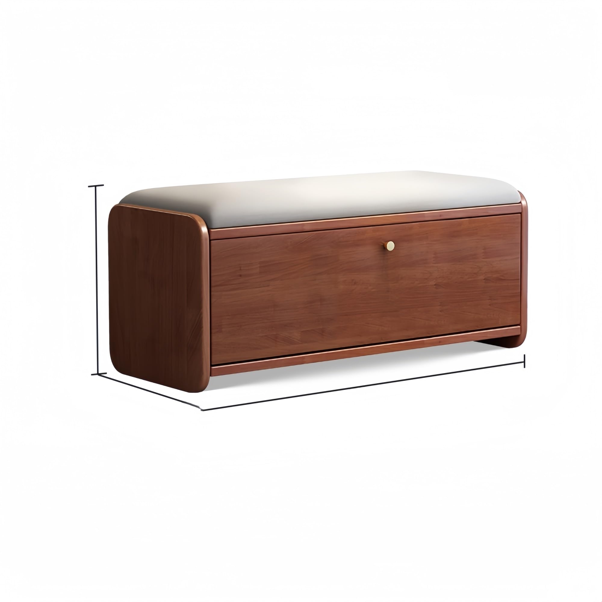 Rangement pour placard et entrée compact 23 pouces en bois noble