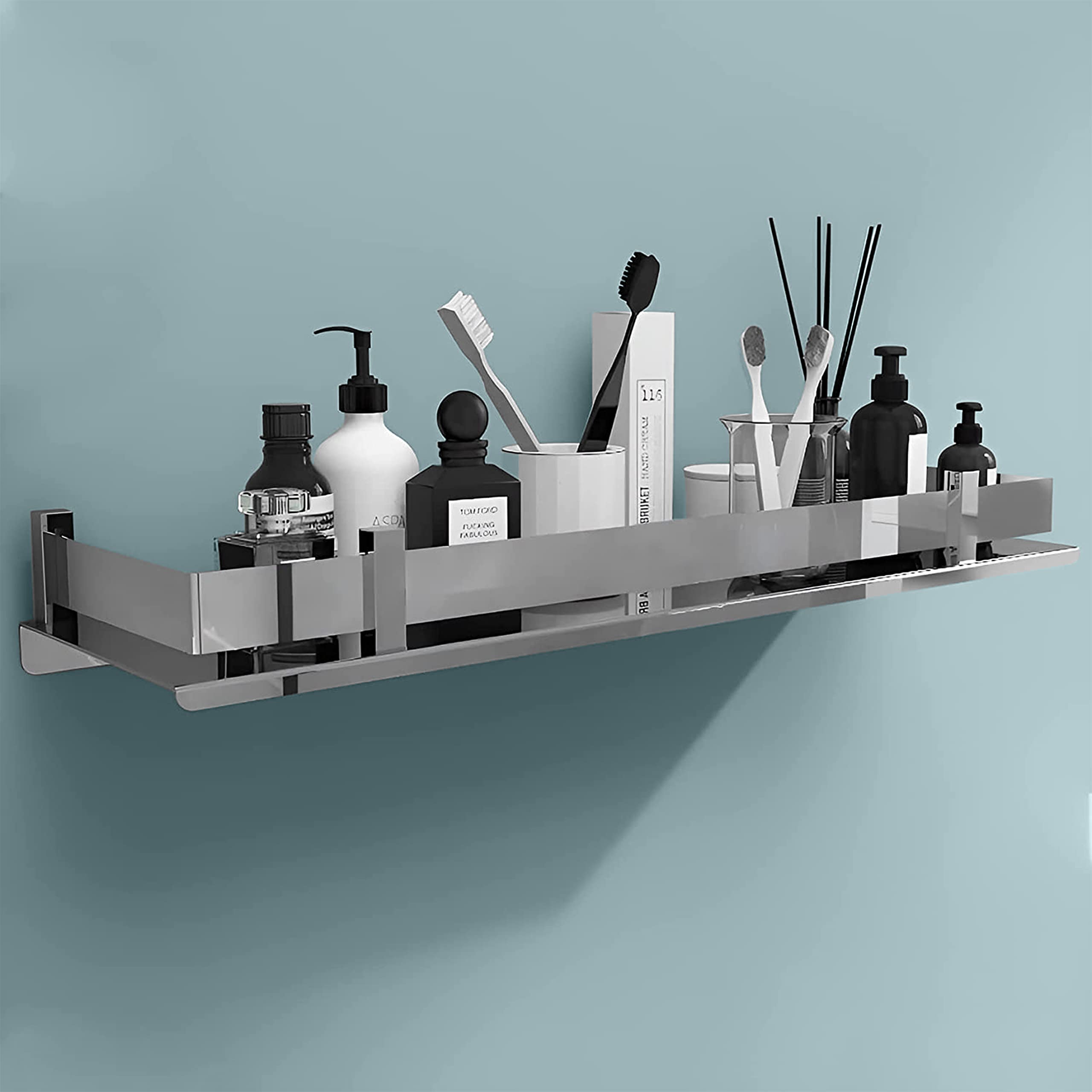 Primax Stainless Steel Nickel, Chrome Finish Wall Mount Bathroom Kitchen Shelf, 18 x 5 Inches, Silver (B0BRVK7KRK) Amazon Price History, Amazon Price Tracker