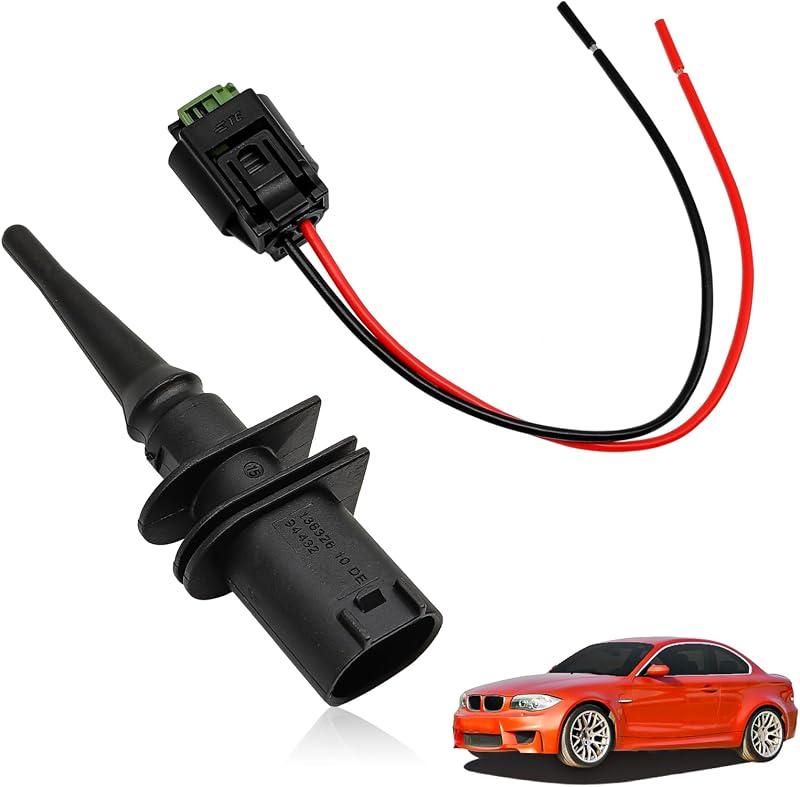 Sensor de temperatura do ar externo BSAMZO com conector para BMW e Mini Cooper – 1 unidade