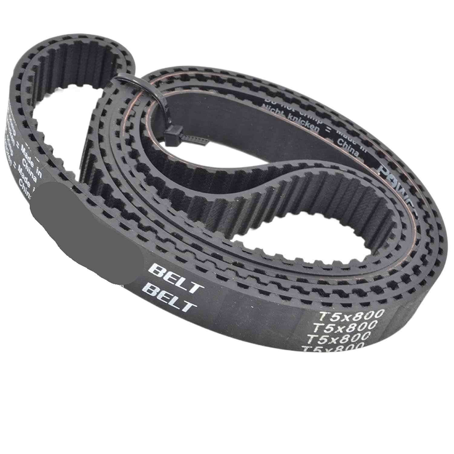 T5 Timing Belt Lp=710 720 725 740 750 755 760 780 790 800 810 815 825 830-890 Width 10mm Rubber 2Pcs(T5-850-(170 Teeth))