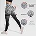 ZERAOKE Women Leopard Print Stretch Seamless Yoga Pants High-Waist Hip Lift Breathable Quick-Drying Fitness Running Leggings-Gray-L