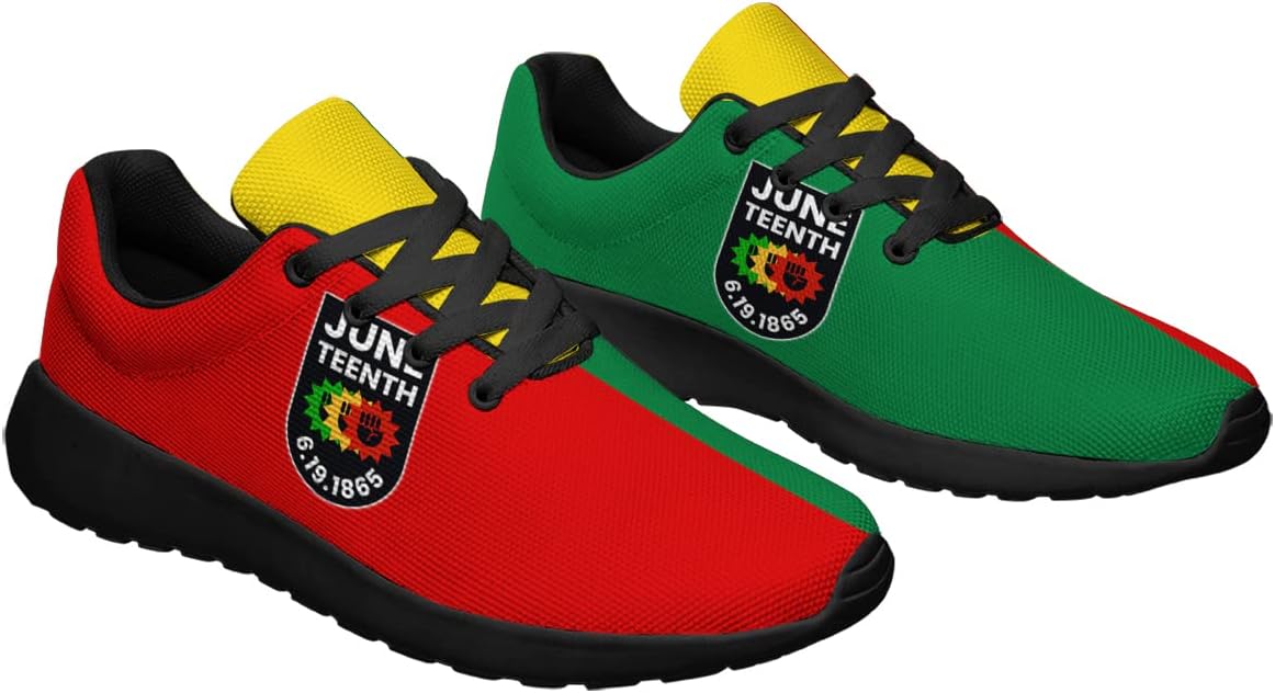 Sonzj-II Juneteenth 1865 Shoes Shoes Mens Womens Running Shoes Juneteenth Black Freedom Athletic Casual Tennis Sneakers