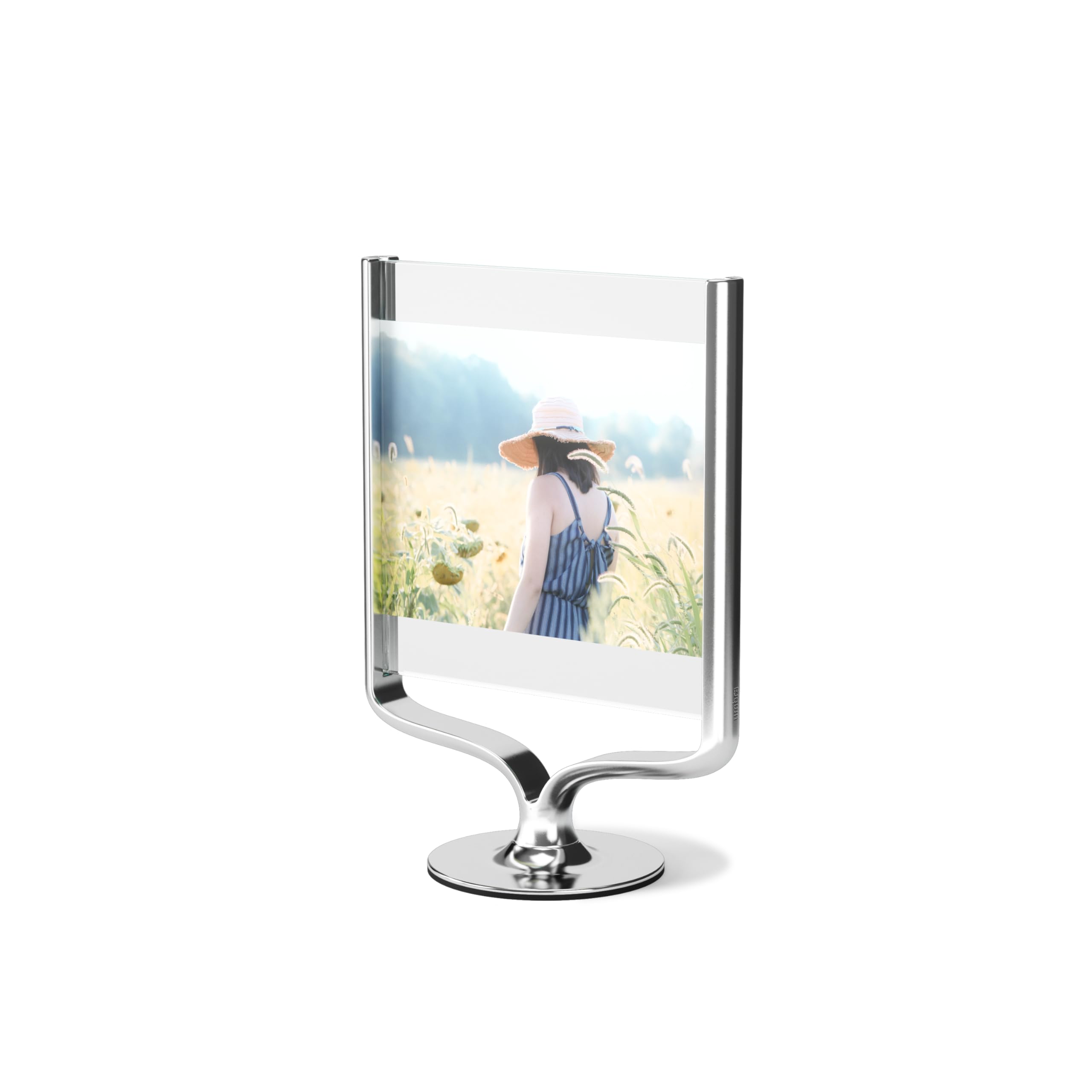 Umbra Wishbone Tabletop Picture Frame, Chrome