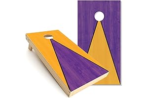 Premium Basketball Purple Gold Cornhole Decals
