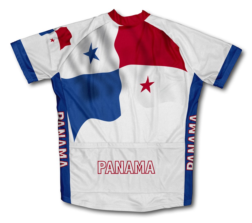 ScudoPro Panama Flag Short Sleeve Cycling Jersey for Men - Size 4XL