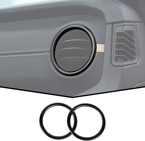 Miniatura 1 de JeCar Anillo de ventilación de aire acondicionado para tablero de instrumentos de aleación de aluminio, cubierta de salida de CA, accesorios