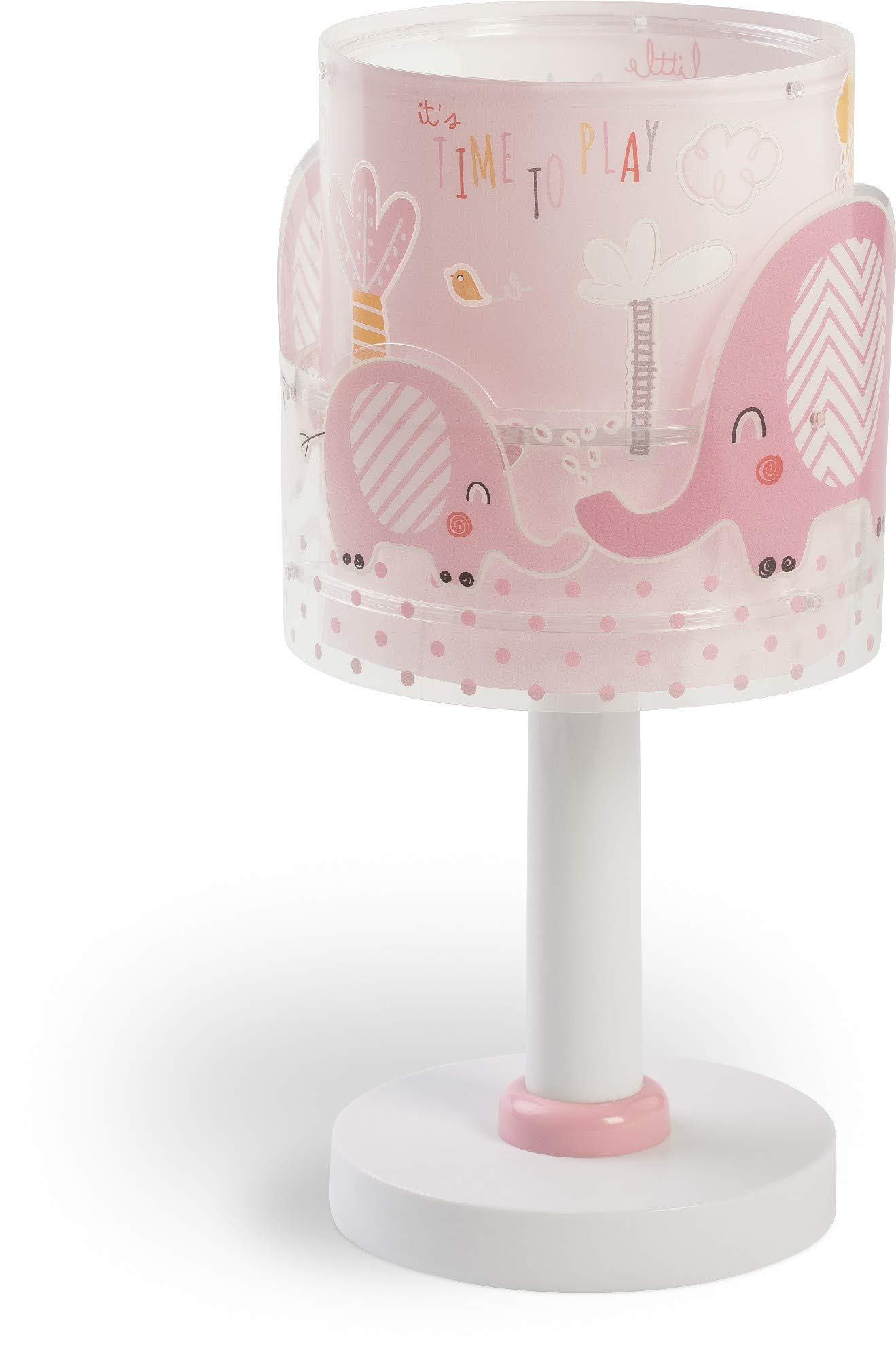 Dalber Lámpara de Mesilla Little Elephant Elefante Rosa, 61331S, E14