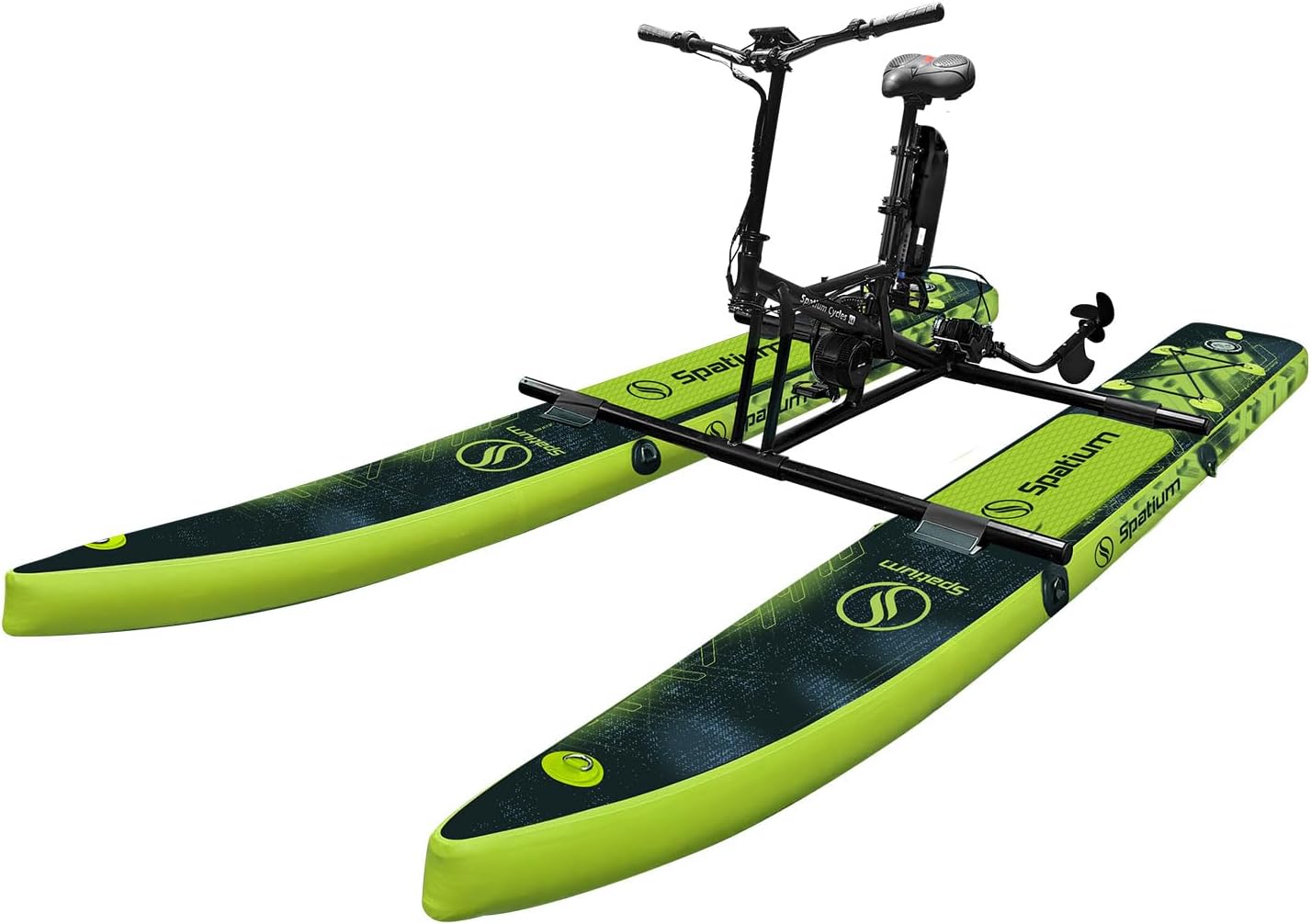 Inflatable Electric Water Bikes Inflataable Pontoon Water Bikes for Lake Pedal Fishing Boat Water Bicycles for Adults Waterbikes Inflatable Float Adults,8-18KM/H