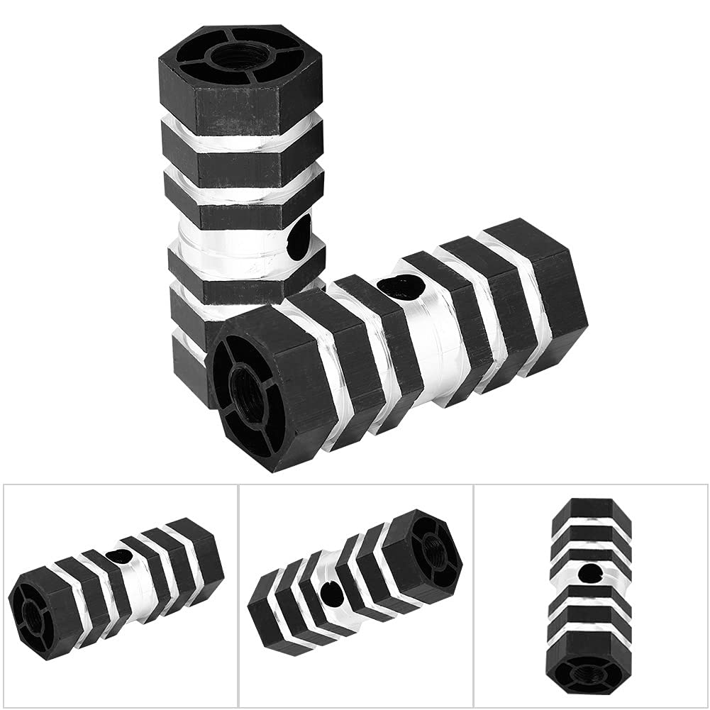 Aluminum Alloy Lightweight Rear Axle Pegs for BMX Bike Bicycle 132LB Load Capacity for Speed Shifting (Black)
