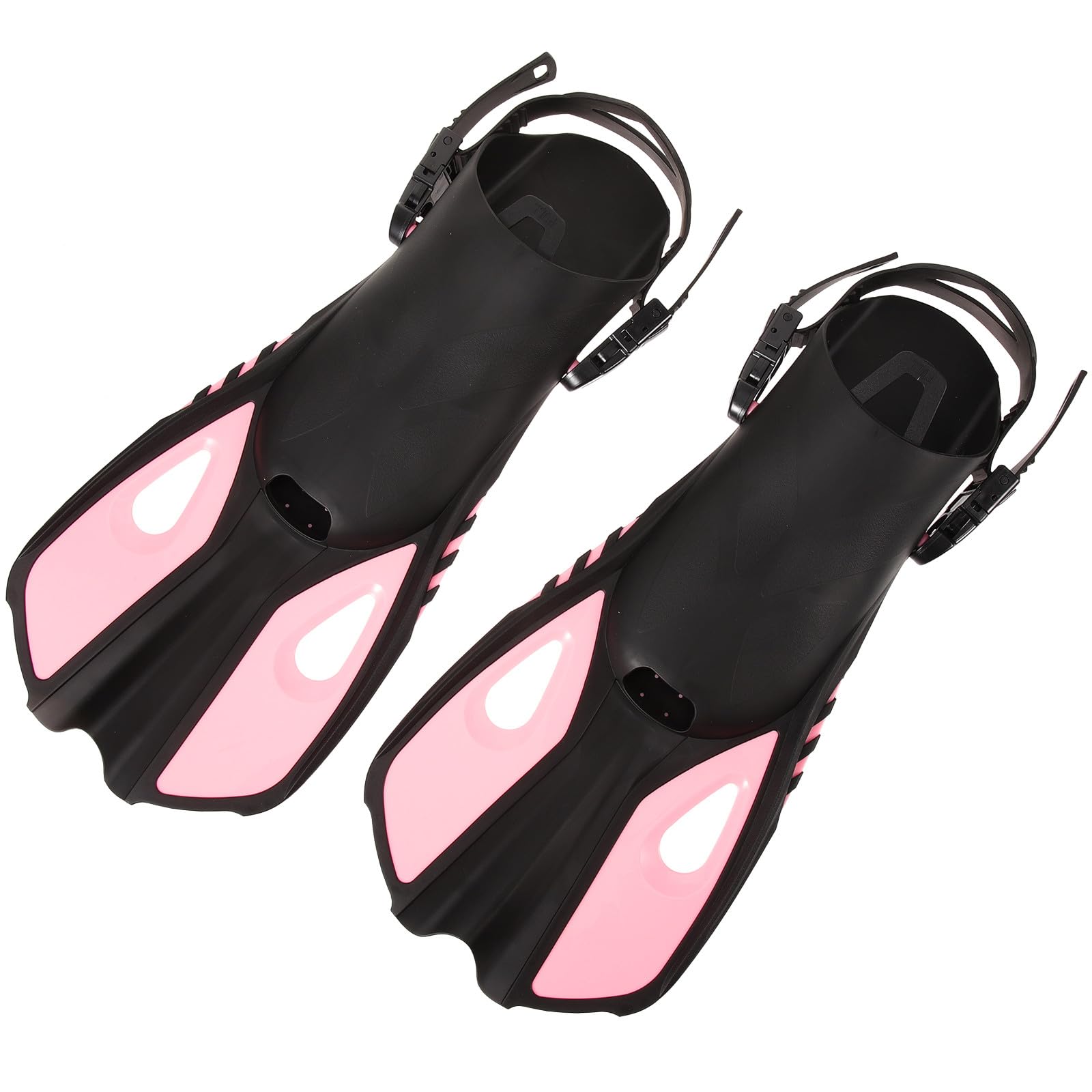 Pinne da Immersione Regolabili Adulti Rosa L/xl, 1 Paio | Gomma, per Snorkeling e Diving, Tessuto Leggero Confortevole, Postura Corretta e Minore Attrito