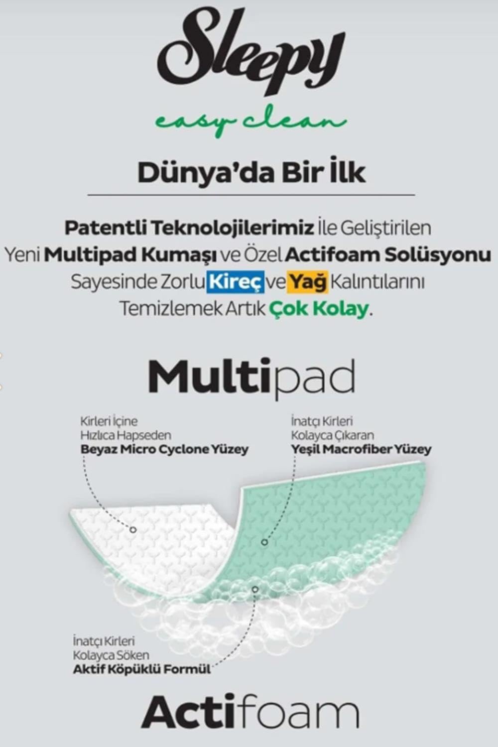 Arap Sabun ve Lilyum Katkılı Sleepy 100'lü, Kireç Sökücü 30'lu Temizlik Havlusu ve Rosie Hediye