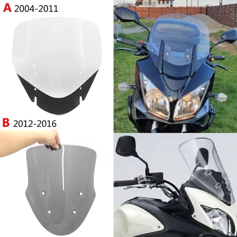 DL650 DL1000 Motorcycle Windscreen Windshield High Quality For Suzuki Vstrom V-strom DL 650 1000 2006 - 2009 (DL650 2004-2011)