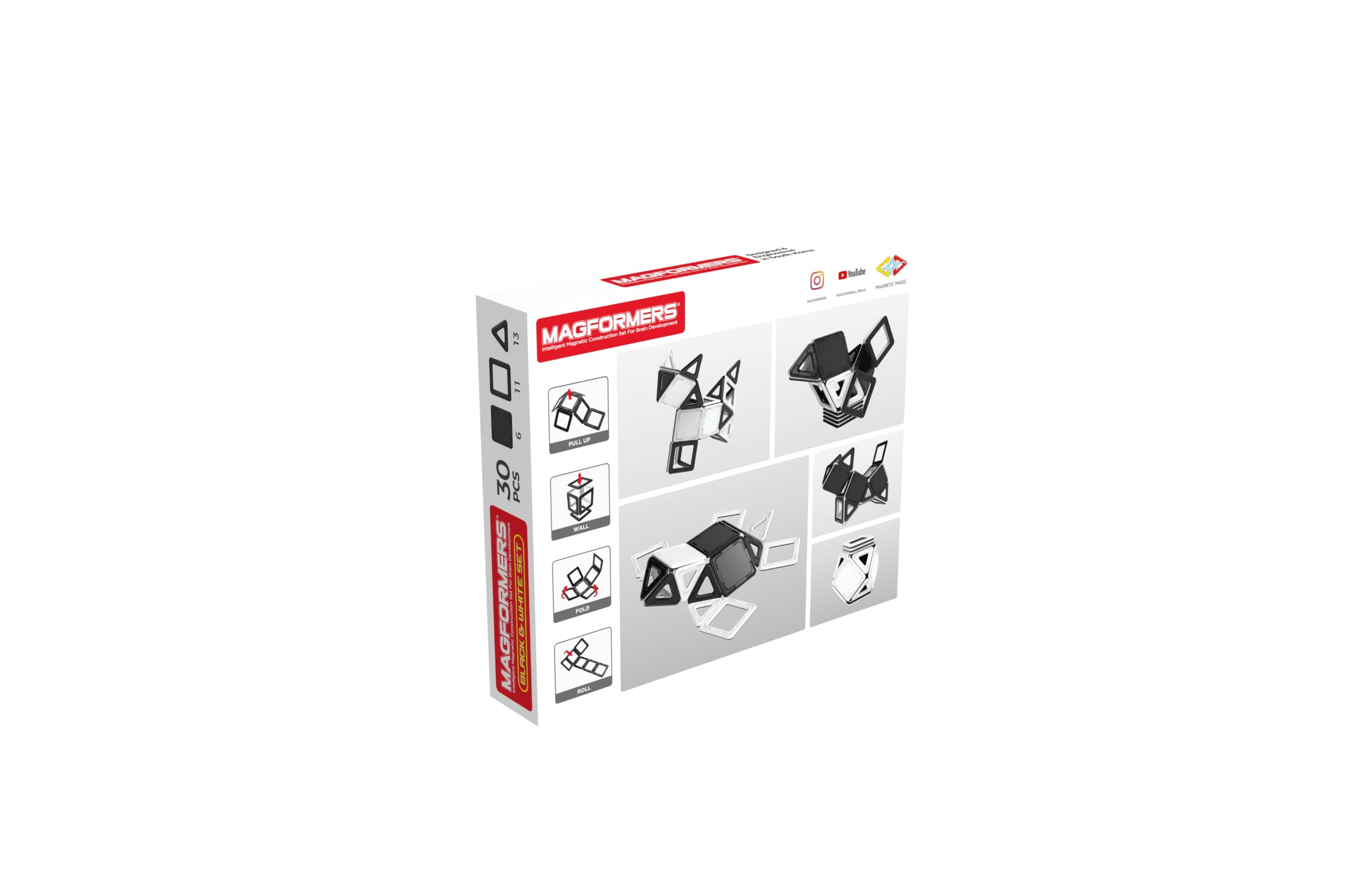 MAGFORMERS Set Blanco y Negro