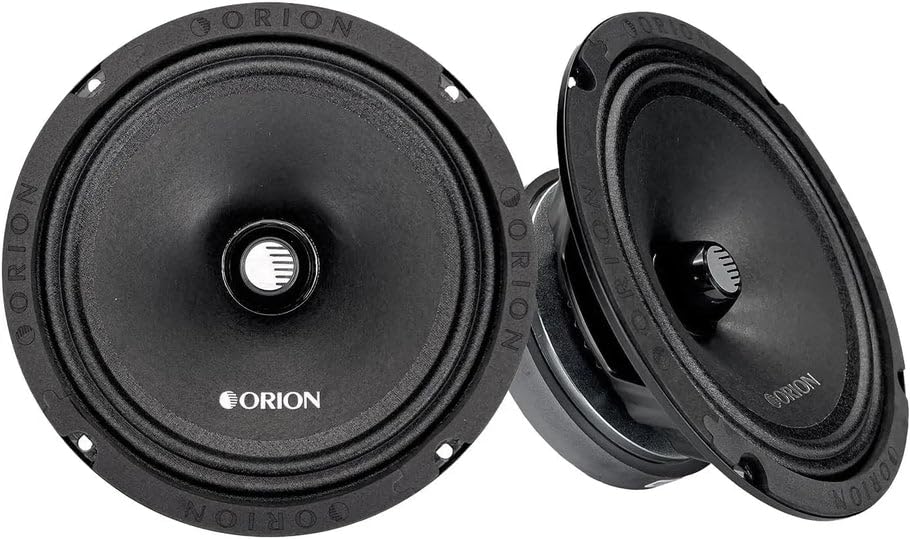 ORION Cobalt CM854 High Efficiency 8' Mid-Range Bullet Loudspeakers, 1200W Max Power, 300W RMS, 4 Ohm, 1.5' Voice Coil - Pro Car Audio Stereo, Midrange Speakers (Pair)